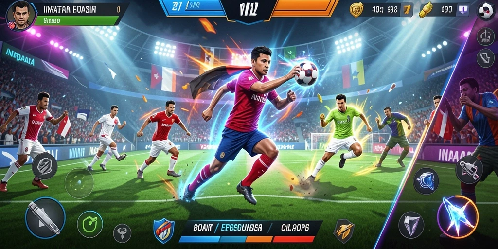 Screenshot menunjukkan aksi seru dalam mode permainan kompetitif.